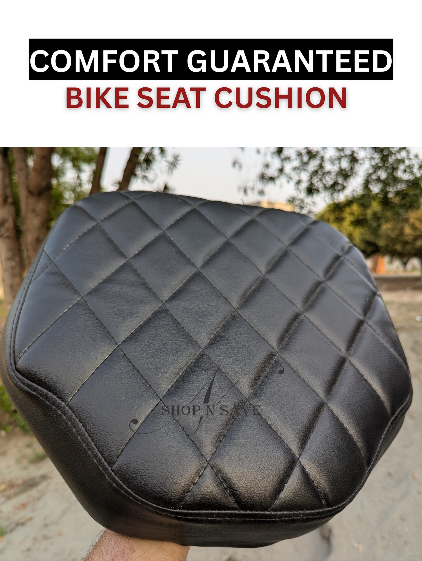 Motorcycle Seat Cushion – Universal Fit (Compatible with Honda CD 70, CG 125/150, China 70, Suzuki, Yamaha, EVEs & More)