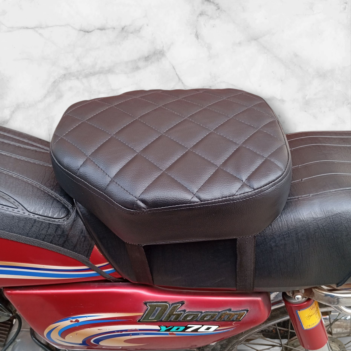 Motorcycle Seat Cushion – Compatible with Honda CD 70, CG 125/150, China 70, Suzuki, Yamaha.
