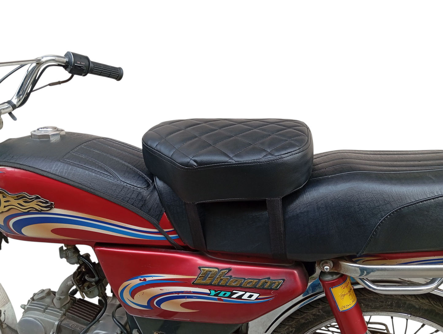 Motorcycle Seat Cushion – Compatible with Honda CD 70, CG 125/150, China 70, Suzuki, Yamaha.