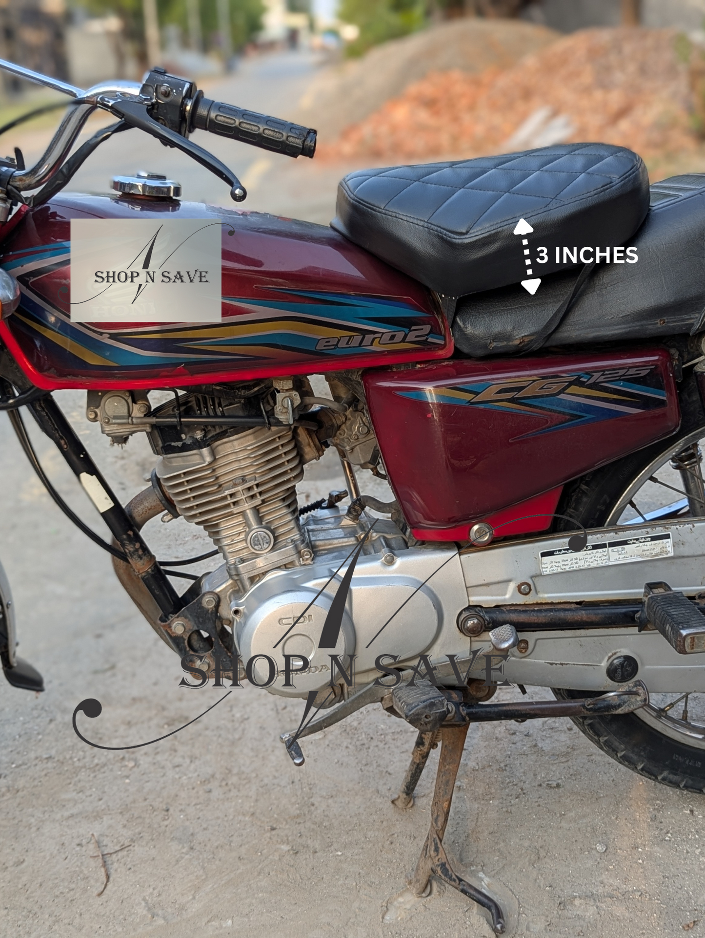 Motorcycle Seat Cushion – Universal Fit (Compatible with CD 70, CG 125/150, China 70,EVEs & More)