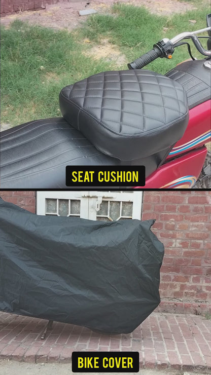 Motorcycle Seat Cushion – Compatible with Honda CD 70, CG 125/150, China 70, Suzuki, Yamaha.